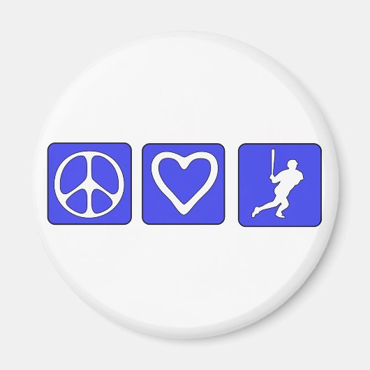 Liebe Baseball Magnet (Vorne)