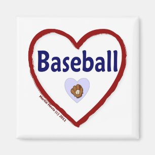 Liebe Baseball Magnet