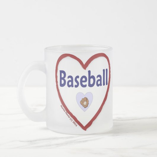 Liebe Baseball Mattglastasse (Links)