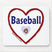 Liebe Baseball Mousepad (Vorne)