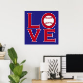 LIEBE: Baseball Poster (Heimbüro)