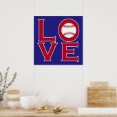 LIEBE: Baseball Poster (Küche)