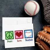 Liebe Baseball Postkarte