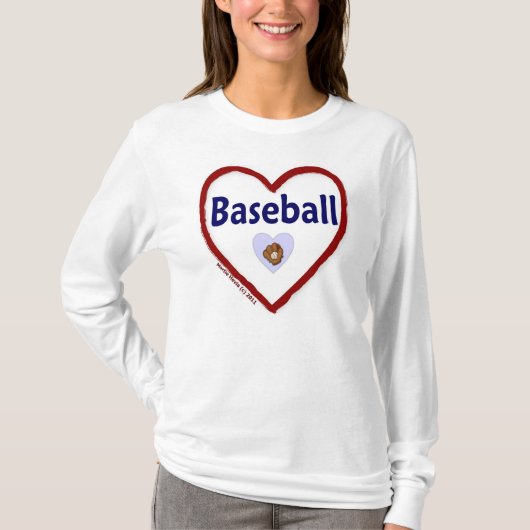 Liebe Baseball T-Shirt (Vorderseite)