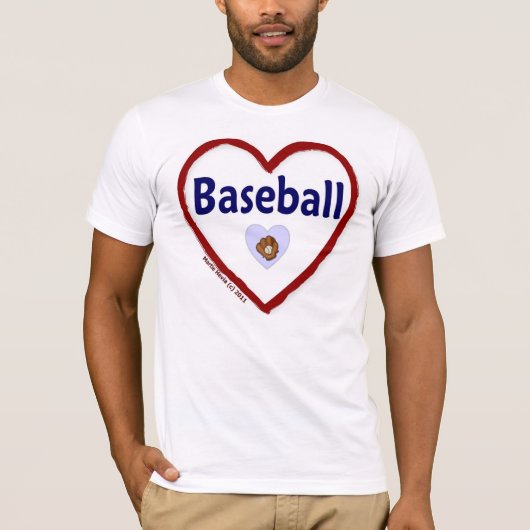 Liebe Baseball T-Shirt (Vorderseite)