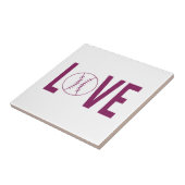 Liebe Baseball Tile Fliese (Seite)