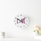 Liebe Baseball Wall Clock Runde Wanduhr (Zuhause)