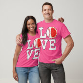 Liebe Baseball Wassermelone T-Shirt (Unisex)