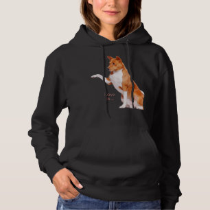 Liebe Basenji Dog Mama Vater Welpe Niedlichen Haus Hoodie