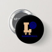 Liebe Basketball 1 Button (Vorne & Hinten)