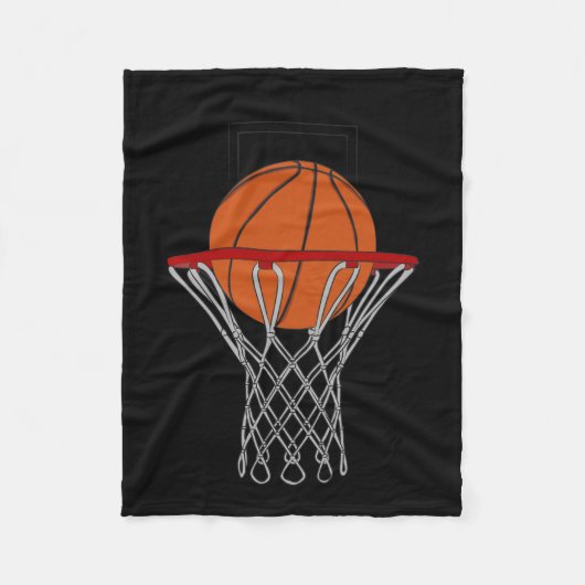 Liebe Basketball 4 Fleecedecke (Vorderseite)