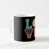 Liebe Basketball | Basketball-Design Kaffeetasse (Vorderseite Links)