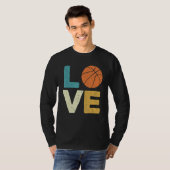 Liebe Basketball Basketball Trainerspitze Ball Sho T-Shirt (Vorne ganz)
