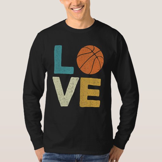 Liebe Basketball Basketball Trainerspitze Ball Sho T-Shirt (Vorderseite)