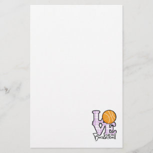 Liebe Basketball Briefpapier