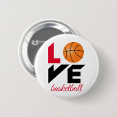 Liebe Basketball Button (Vorne & Hinten)
