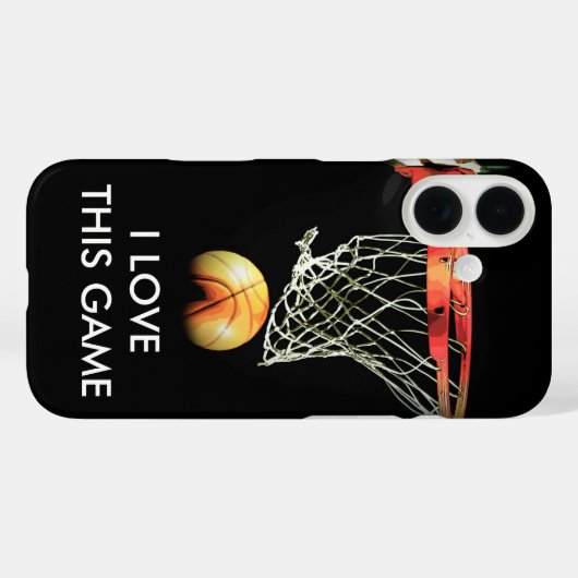 Liebe Basketball Case-Mate iPhone Hülle (Rückseite (Horizontal))