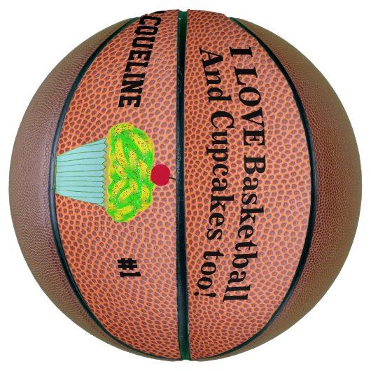 Liebe Basketball Cupcakes (Vertikal)