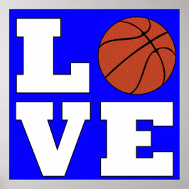 LIEBE Basketball Custom Color Fun Sport Lover Poster