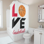Liebe Basketball Duschvorhang (Beispiel)