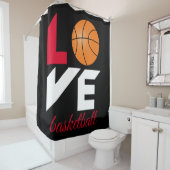 Liebe Basketball Duschvorhang (Beispiel)