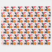 Liebe Basketball Fleecedecke (Vorderseite (Horizontal))