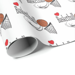 Liebe-Basketball Geschenkpapier