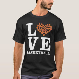 Liebe Basketball - Herz von Ballen T-Shirt