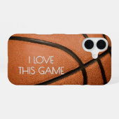 Liebe Basketball iPhone 16 Hülle (Rückseite (Horizontal))