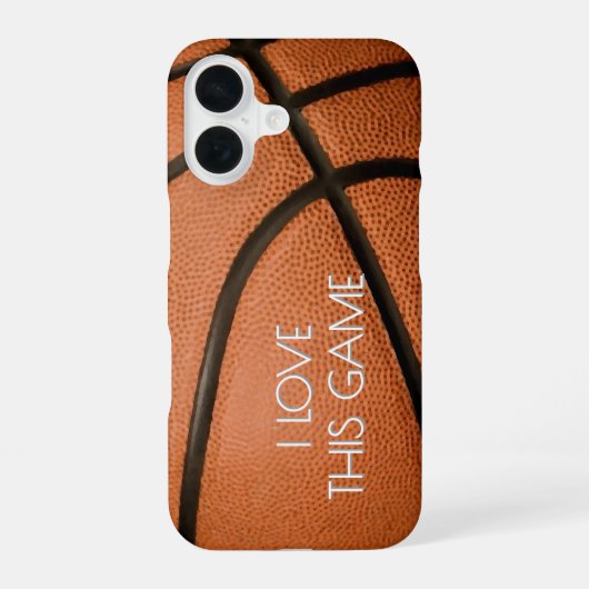 Liebe Basketball iPhone 16 Hülle (Rückseite)