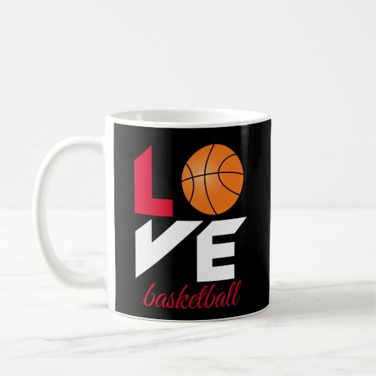 Liebe Basketball Kaffeetasse (Links)