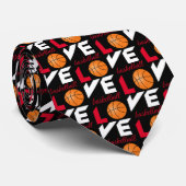 Liebe Basketball Krawatte (Gerollt)