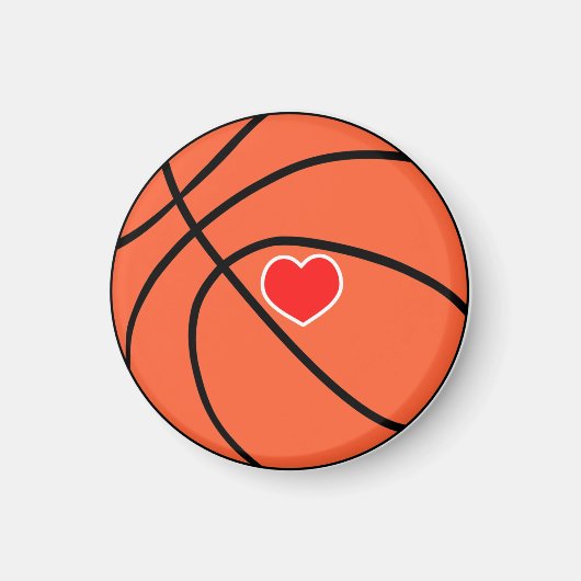 Liebe Basketball Magnet (Vorne)