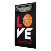 Liebe Basketball Mini Klemmbrett (Gewinkelt2)
