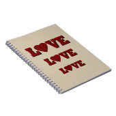 Liebe Basketball mit Herz Notizblock (Rechte Seite)