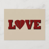 Liebe Basketball mit rotem Herzball Feiertagspostkarte (Vorderseite)