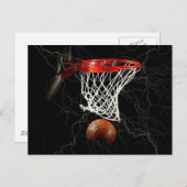 Liebe Basketball Motivation Postkarte (Vorne/Hinten)