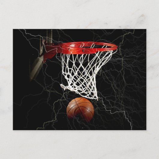Liebe Basketball Motivation Postkarte (Vorderseite)