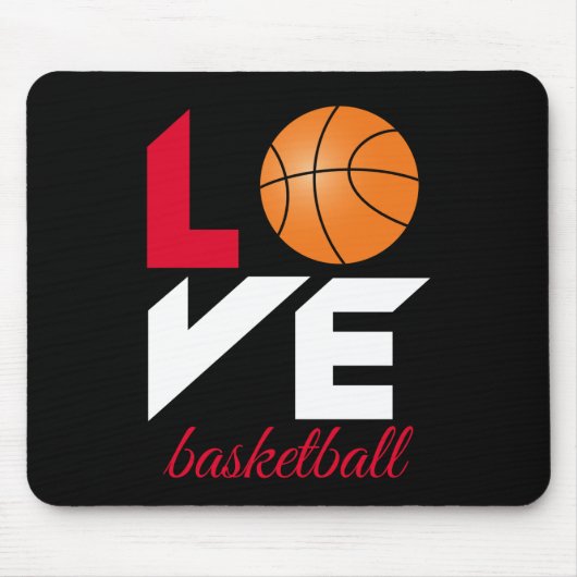 Liebe Basketball Mousepad (Vorne)