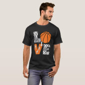 Liebe Basketball Niedlich Girls Basketball Lover T-Shirt (Vorne ganz)