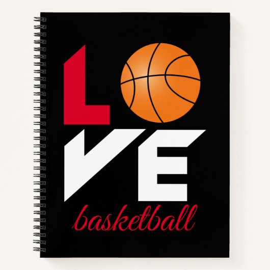 Liebe Basketball Notizblock (Vorderseite)
