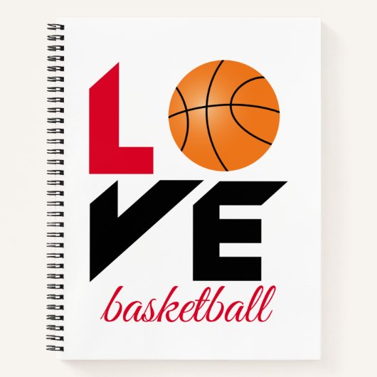 Liebe Basketball Notizblock (Vorderseite)