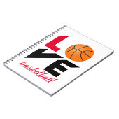 Liebe Basketball Notizblock (Linke Seite)