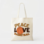 Liebe Basketball Orange/Brown Tragetasche (Vorne)