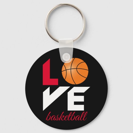 Liebe Basketball Schlüsselanhänger (Vorderseite)