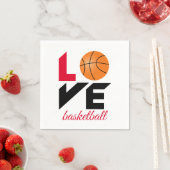 Liebe Basketball Serviette (Beispiel)