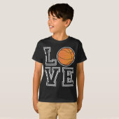 Liebe-Basketball T-Shirt (Vorne ganz)
