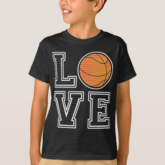 Liebe-Basketball T-Shirt (Vorderseite)