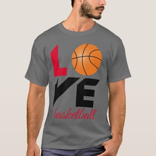 Liebe Basketball T-Shirt (Vorderseite)