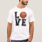 Liebe Basketball Uni Style T-Shirt (Vorderseite)
